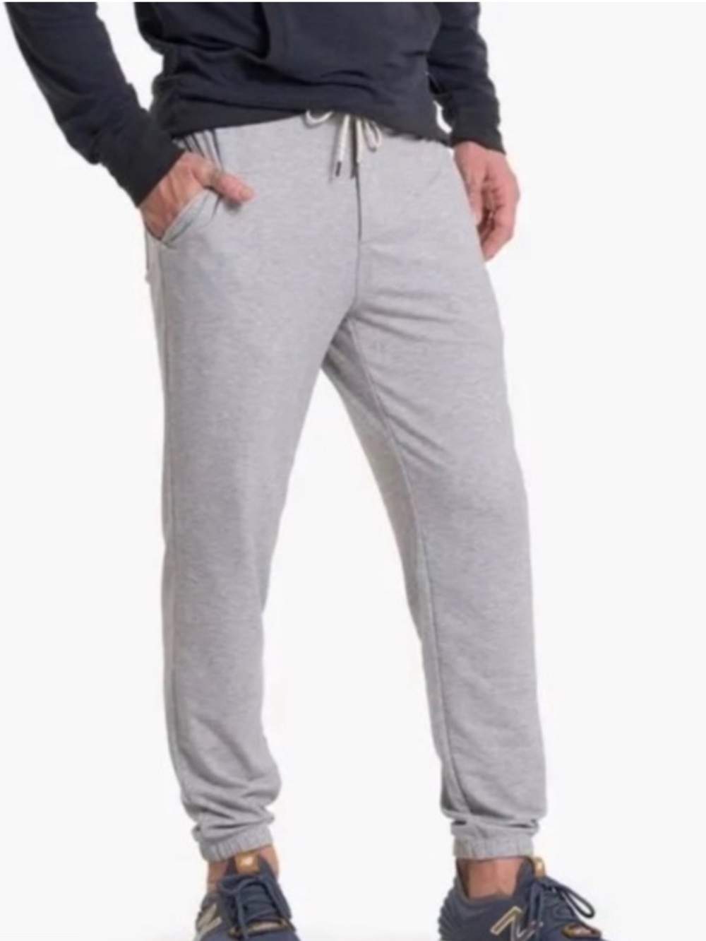 Vuori Men’s Austin Performance Joggers Sweatpants Light Heather Gray XXL V445